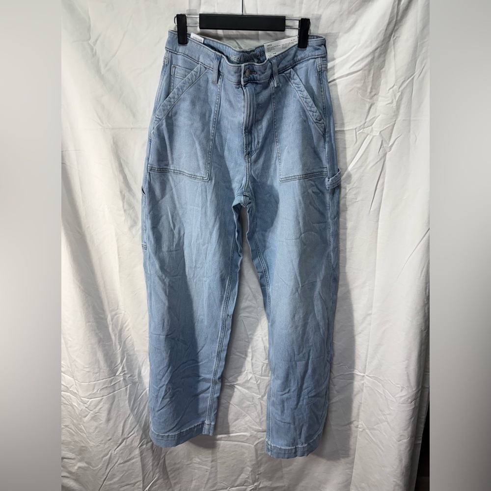 NWT American Eagle Dreamy Drape Super High-Rise Baggy‎ Wide Leg 12R